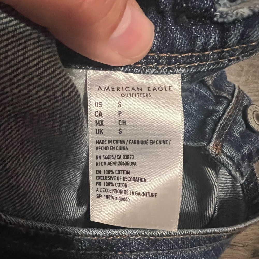 American Eagle Outfitters Blue Denim Overalls - Picture 3 of 3